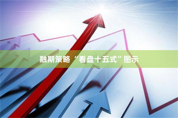 融期策略 “看盘十五式”图示