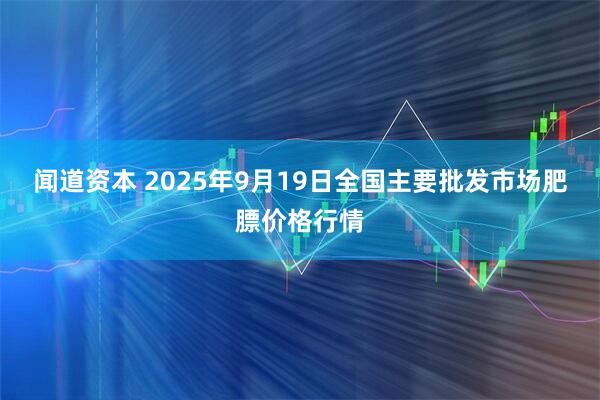 闻道资本 2025年9月19日全国主要批发市场肥膘价格行情