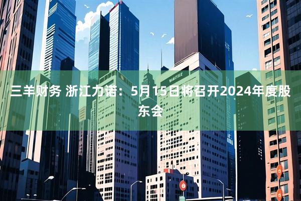 三羊财务 浙江力诺：5月15日将召开2024年度股东会