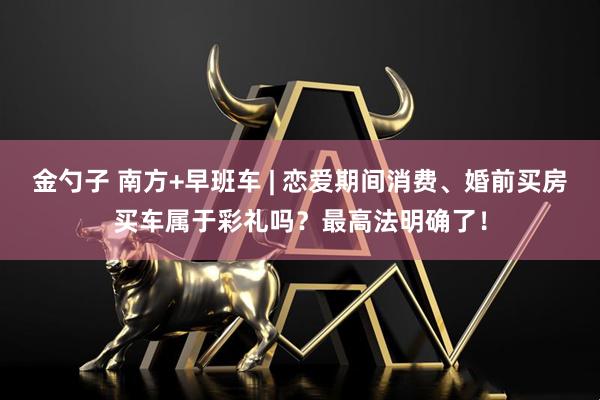 金勺子 南方+早班车 | 恋爱期间消费、婚前买房买车属于彩礼吗？最高法明确了！