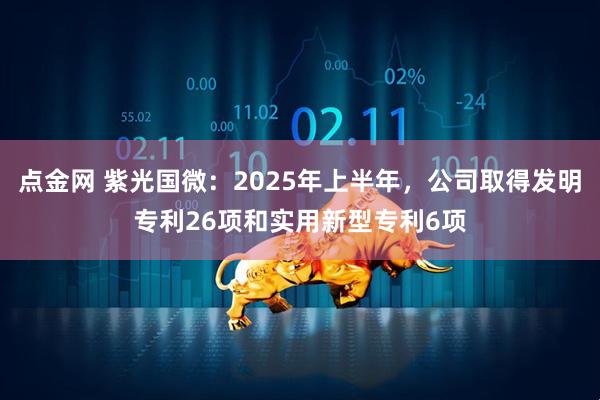 点金网 紫光国微：2025年上半年，公司取得发明专利26项和实用新型专利6项
